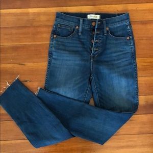 Madewell 10 in skinny crop denim size 25